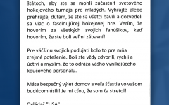 Slovenská „dvadsiatka“ dostala list od amerického vodiča autobusu. Pozrite sa, čo v ňom hokejistom odkázal